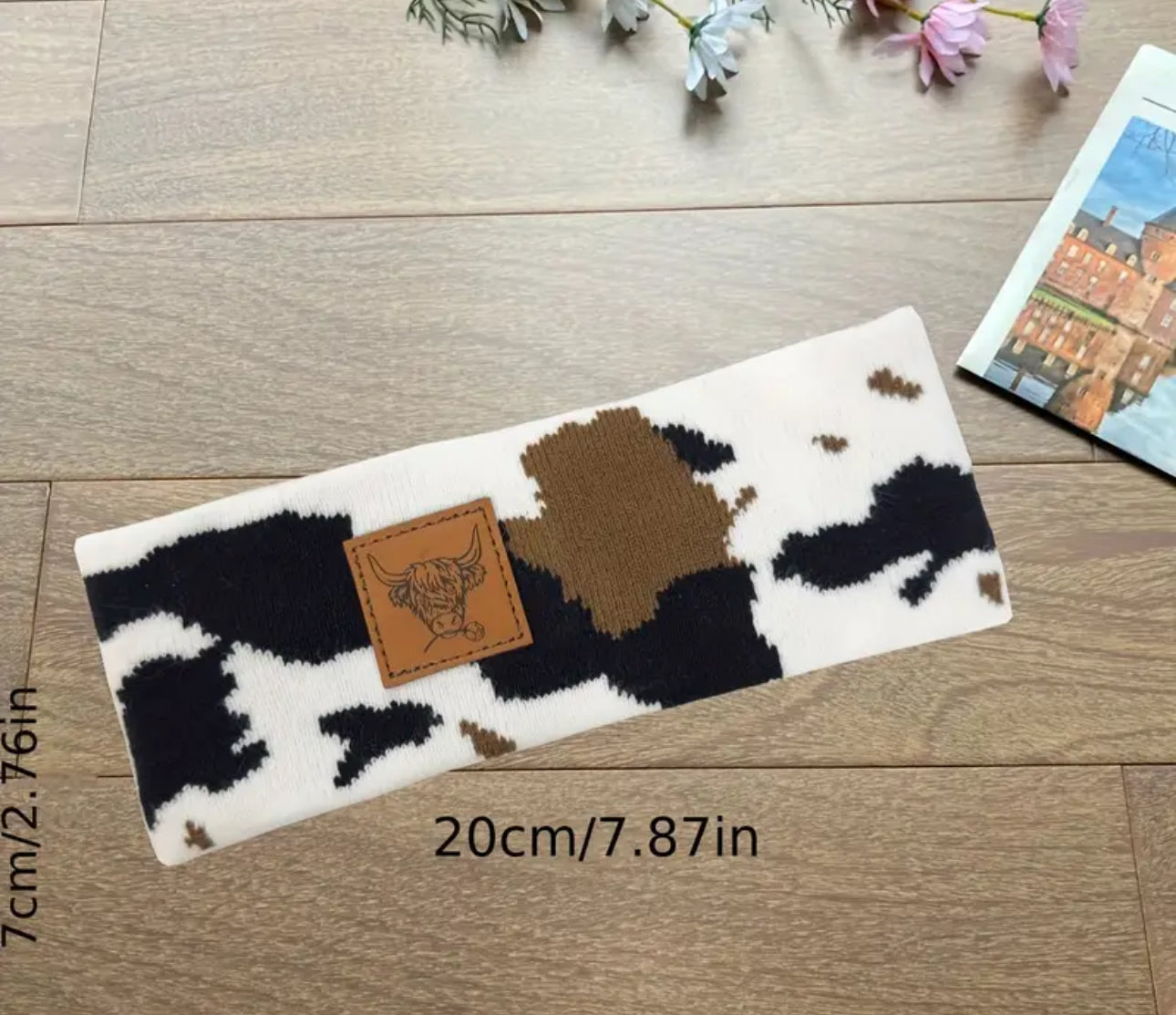 Cow Print Headband