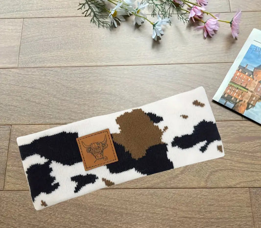 Cow Print Headband